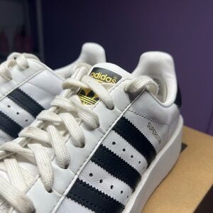 Adidas Superstar White with Black Stripes